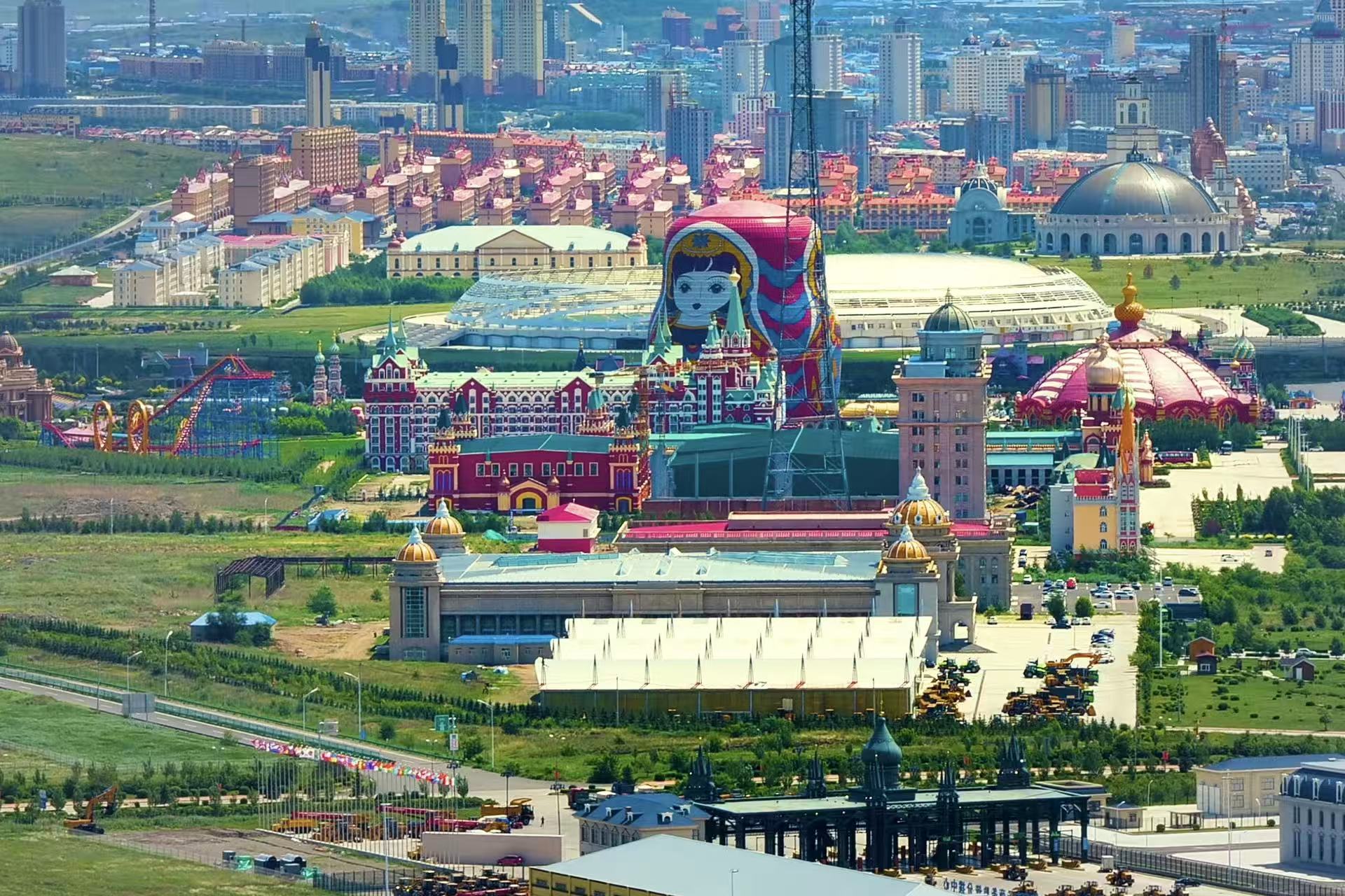 满洲里套娃景区全景