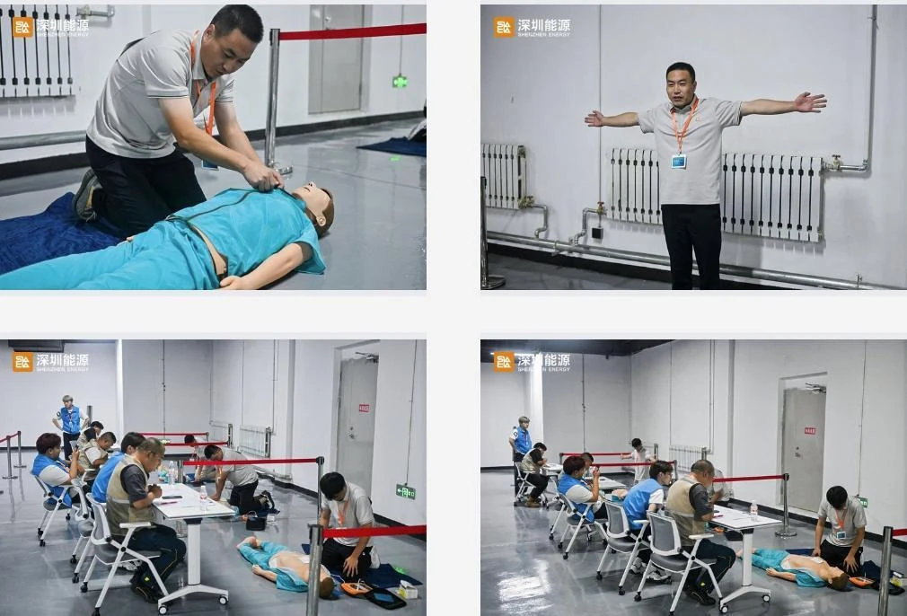 参赛队伍协作完成安全技能竞赛组图